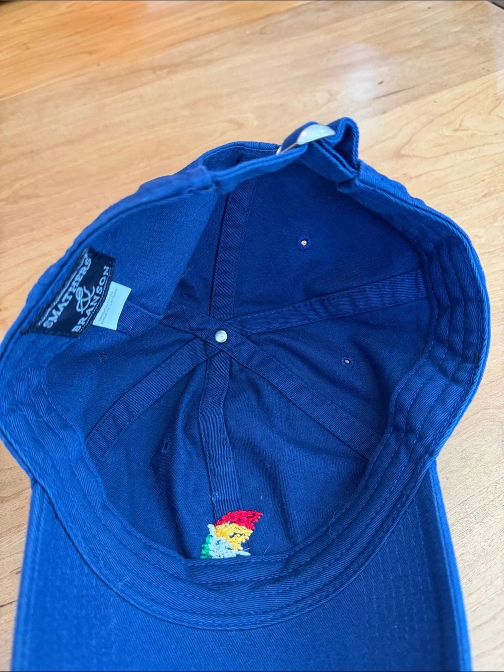 Smathers & Branson Arnold Palmer Umbrella Needlepoint Navy Baseball Cap